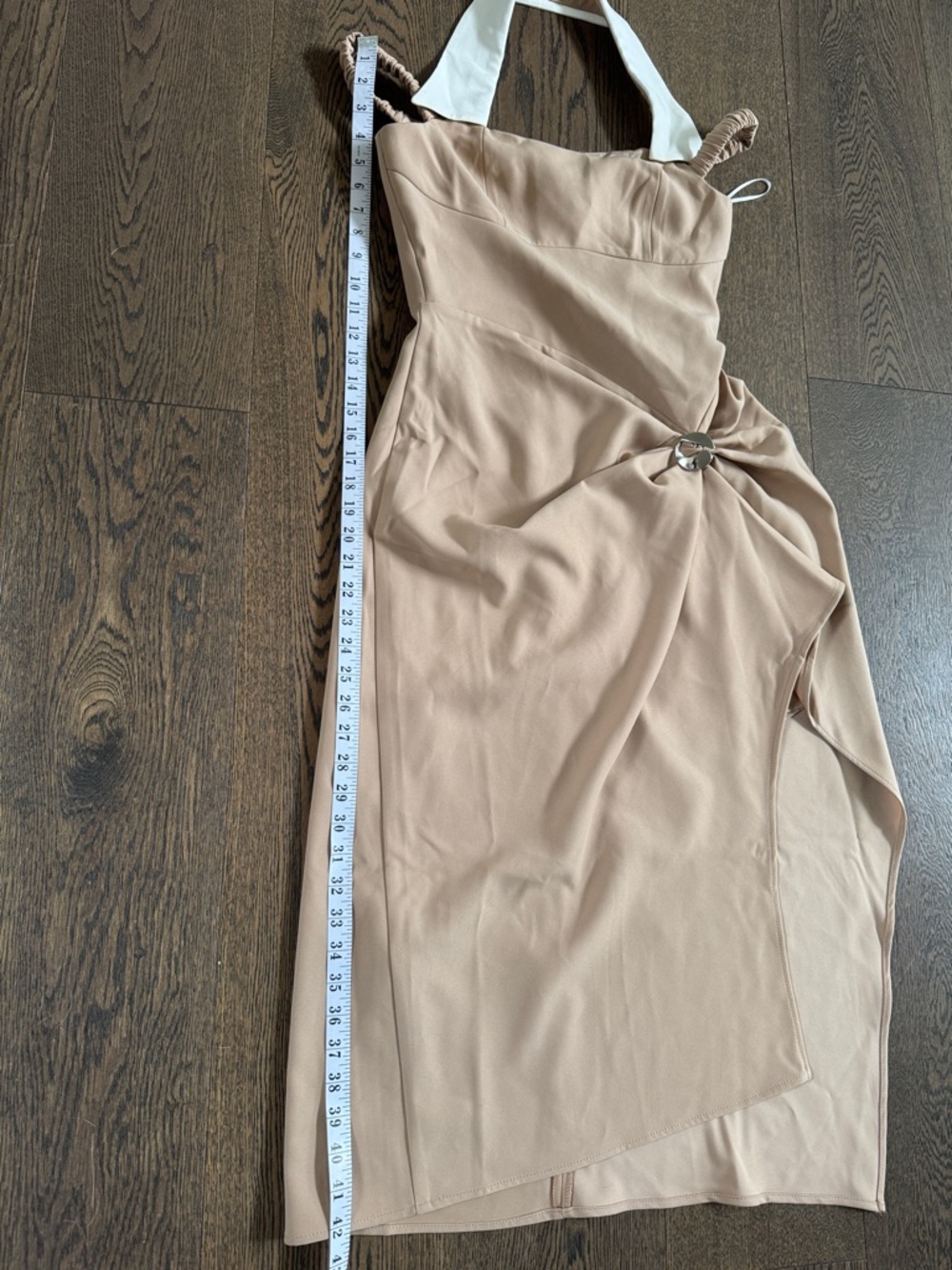 Innovared Denim Camden Halter Neck Asymmetric Midi Dress - NWT - Picture 9 of 10